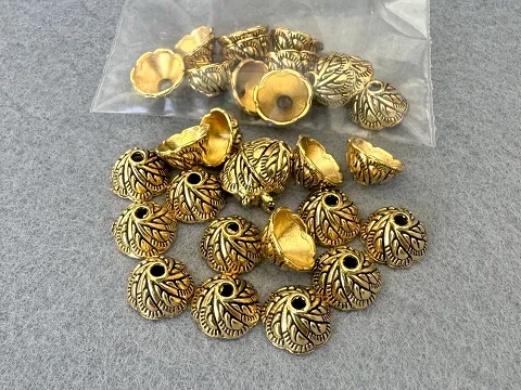 Шапочка металлическая для бусин