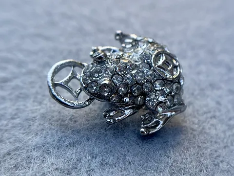 Бусина-Протяжка Жаба с монетой