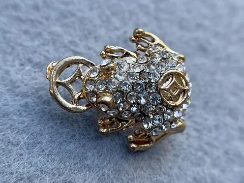 Бусина-Протяжка Жаба с монетой