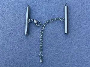 Застібка із затискачем для біжутерії