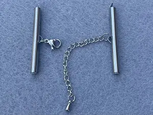 Застібка із затискачем для біжутерії