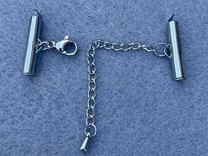 Застібка із затискачем для біжутерії