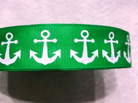 Стрічка репсова-2.5см-якоря