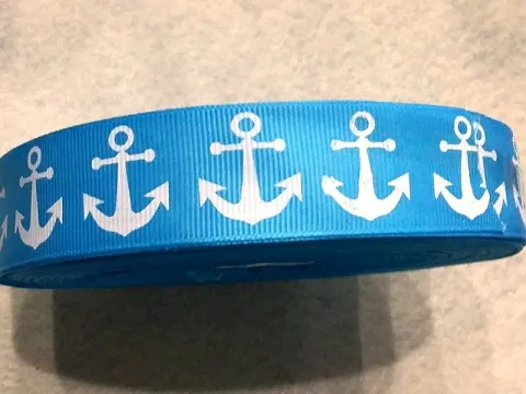 Стрічка репсова-2.5см-якоря