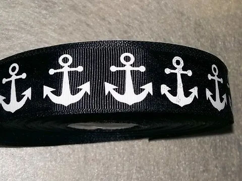 Стрічка репсова-2.5см-якоря