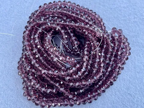 Кришталь Сфера (Рондель) - 6мм-10ниток