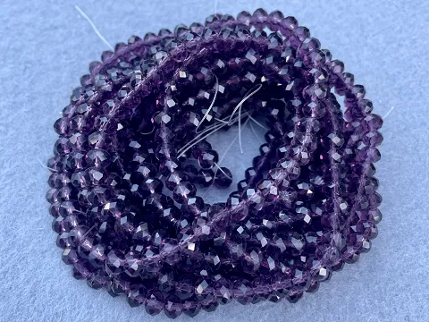 Кришталь Сфера (Рондель) - 6мм-10ниток