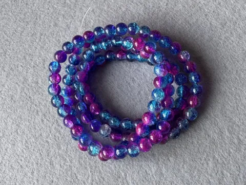 Перли керамічні -бите скло - 8 мм