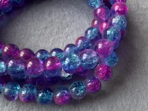 Перли керамічні -бите скло - 8 мм