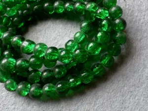 Перли керамічні -бите скло - 8 мм