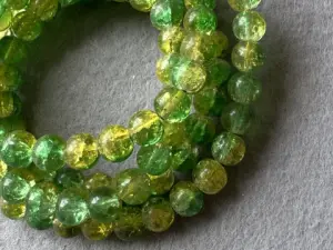 Перли керамічні -бите скло - 8 мм