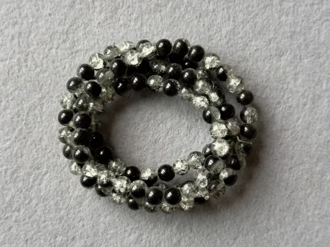 Перли керамічні -бите скло - 8 мм