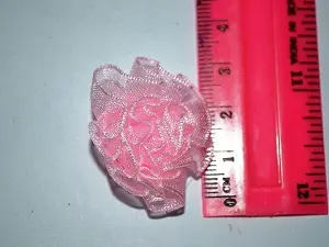 Квітка з органзи