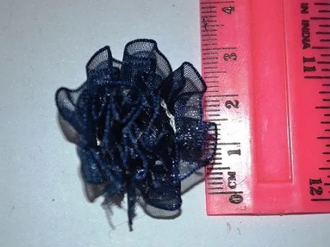 Цветок из органзы