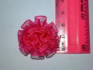 Квітка з органзи