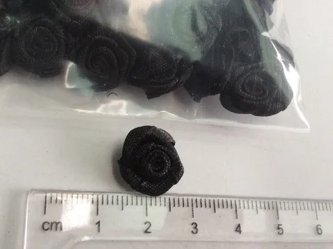 Атласная розочка