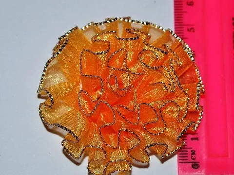 Цветок из органзы