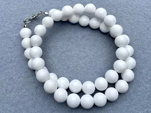 Агат-білий, пресований-10мм