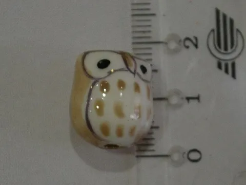 Бусина фарфоровая