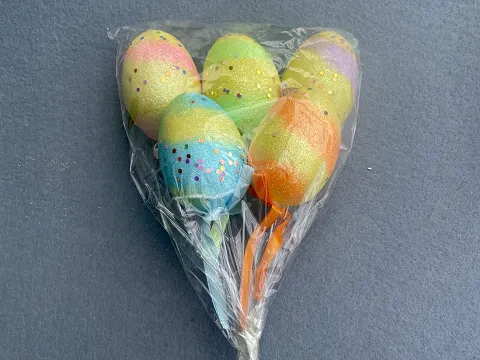 Пенопластовые яйца-декорированные