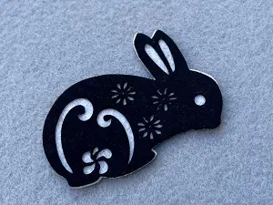 Аплікація з фетру <Заєць>