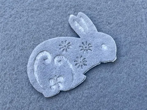 Аплікація з фетру <Заєць>