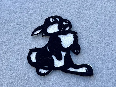 Аплікація з фетру <Заєць>