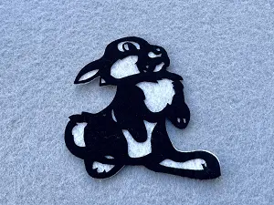 Аплікація з фетру <Заєць>