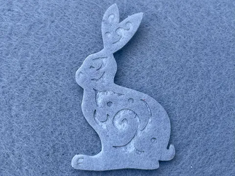 Аплікація з фетру <Заєць>