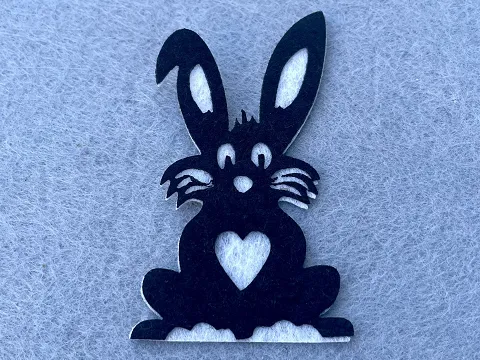 Аплікація з фетру <Заєць>