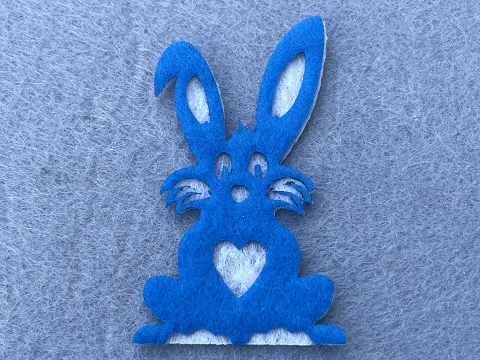 Аплікація з фетру <Заєць>