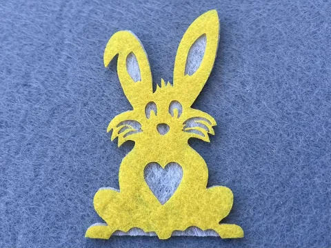 Аплікація з фетру <Заєць>