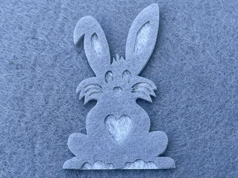 Аплікація з фетру <Заєць>