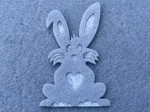 Аплікація з фетру <Заєць>
