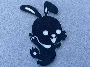 Аплікація з фетру <Заєць>