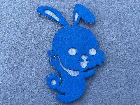 Аплікація з фетру <Заєць>