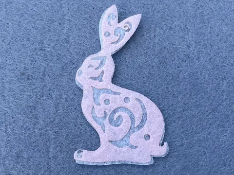 Аплікація з фетру <Заєць>