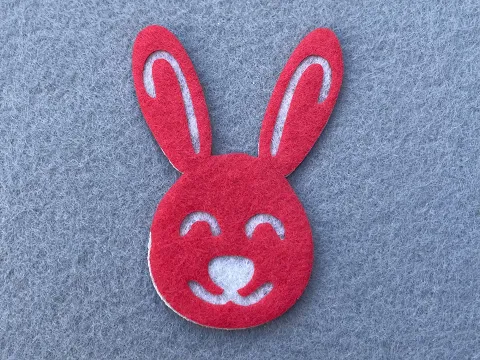 Аплікація з фетру <Заєць>
