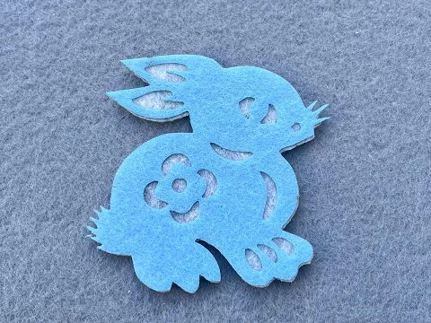 Аплікація з фетру <Заєць>