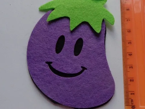 Аплікація-баклажан