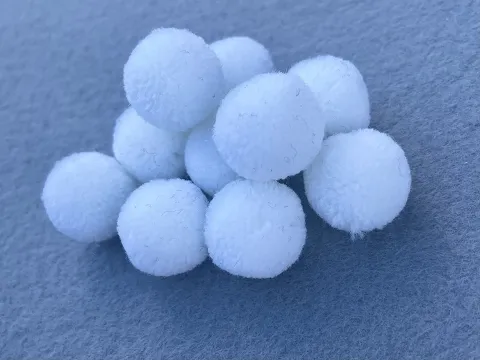 Намистини текстильні (Помпони) - 2см