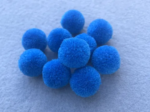 Намистини текстильні (Помпони) - 2см