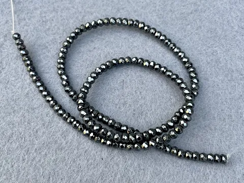 Гематит Рондель - 4мм