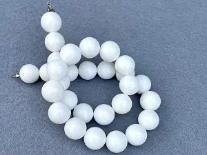 Агат-білий, пресований-16мм