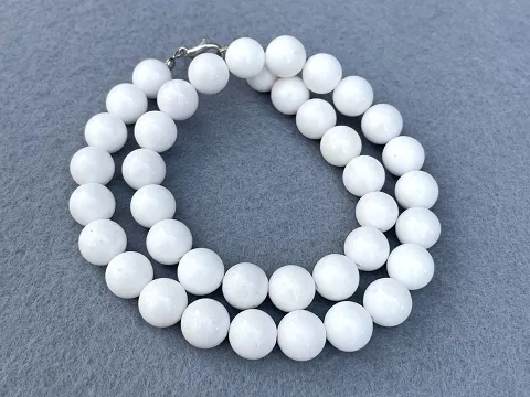 Агат-білий, пресований-12мм