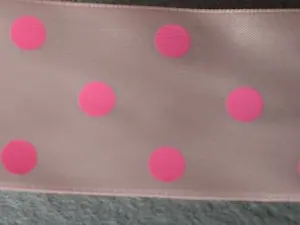 Стрічка атласна в горошок