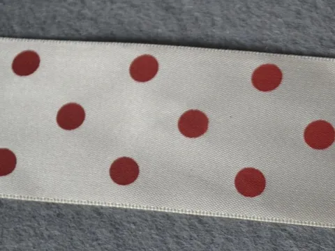 Стрічка атласна в горошок