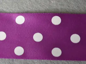 Стрічка атласна в горошок