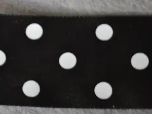 Стрічка атласна в горошок