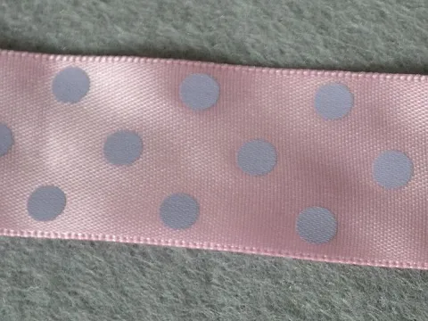 Стрічка атласна в горошок